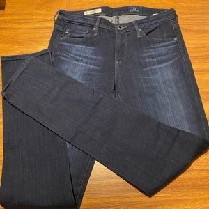 AG blue jeans, size 25, cigarette legs,